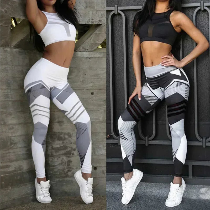 Yoga Leggings Push Up Damen Sport Hose Fitness Gym Stretch Leggins Jogginghose