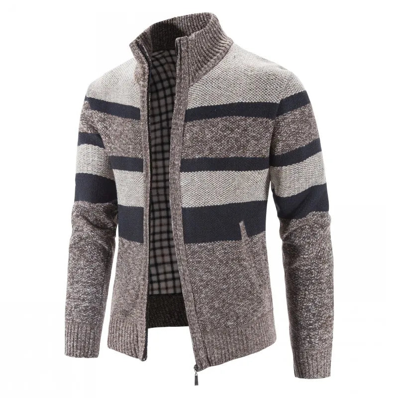 Herren Herbst Jacke Übergangsjacke Warme Sweatjacke Outdoor Zipper Sweater NEU