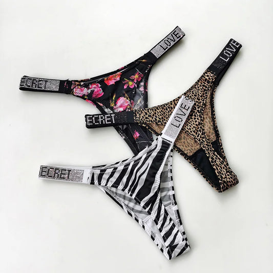 Frauen String Tanga Höschen Sexy Schlüpfer Slip Dessous Unterwäsche Panties