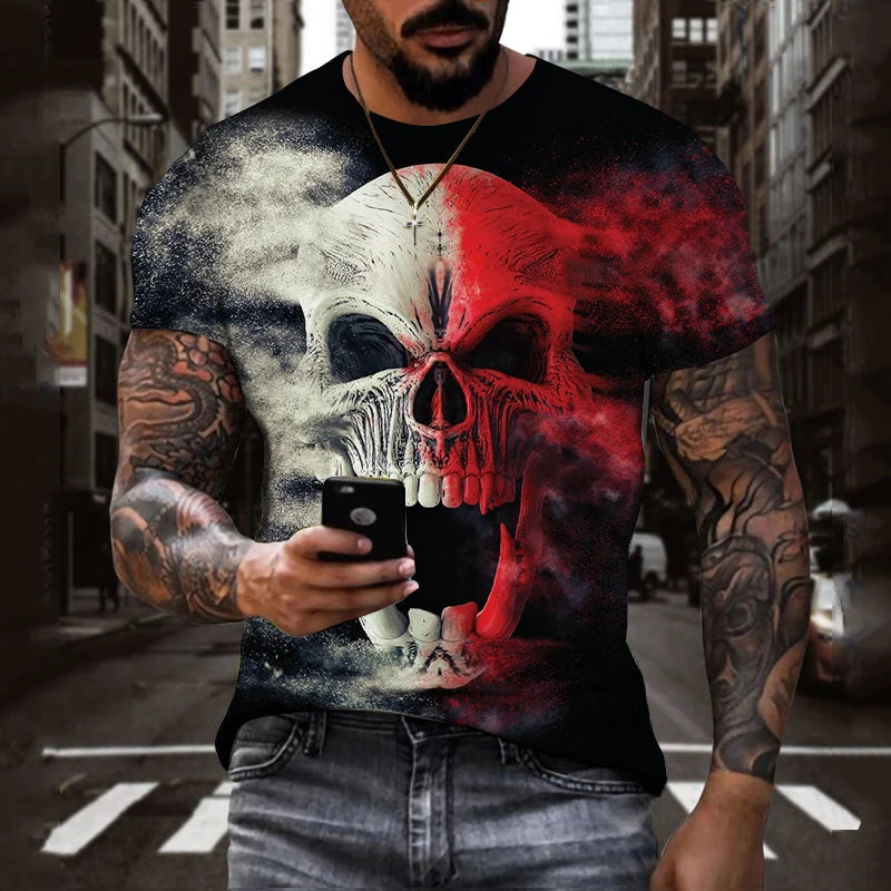 Fashion Sommer T-Shirt Herren Vintage Shirt Rundhals Unisex Streetwear Tank Top