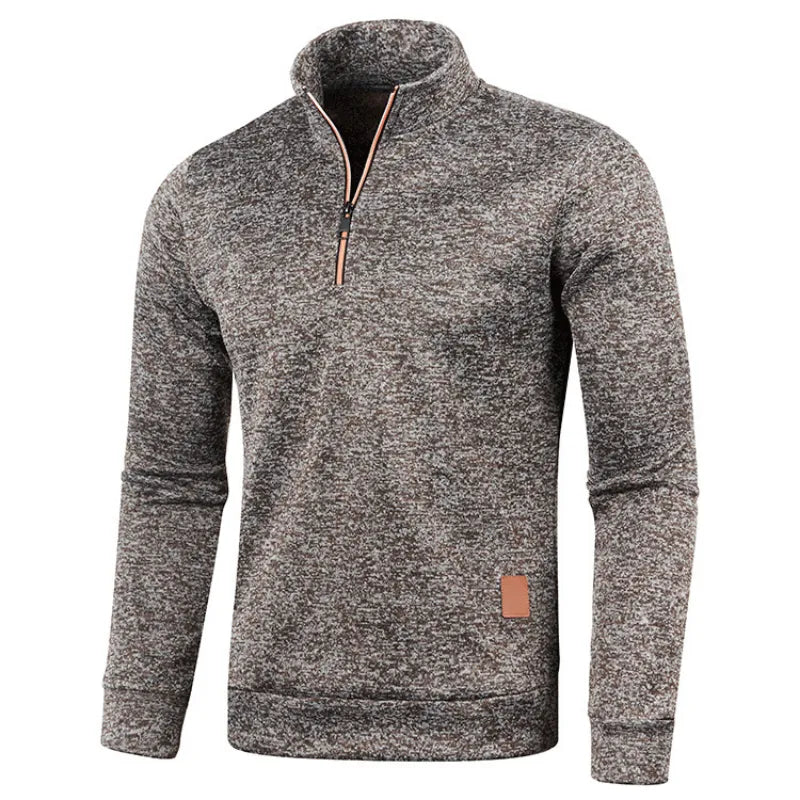 Herren Pullover Sweatshirt Pulli Zipper Sweater Rundkragen Shirt Langarmshirt