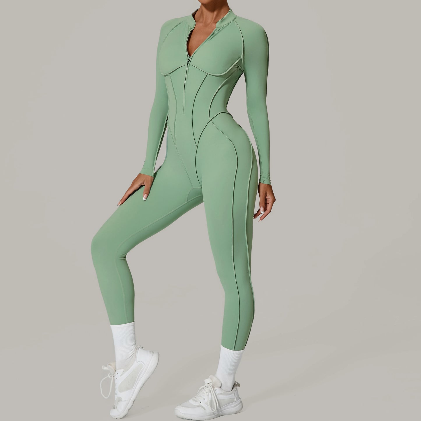 Yoga Fitness Overalls Jumpsuit Gym Stretch Leggings Jogging Anzug Top Push Up