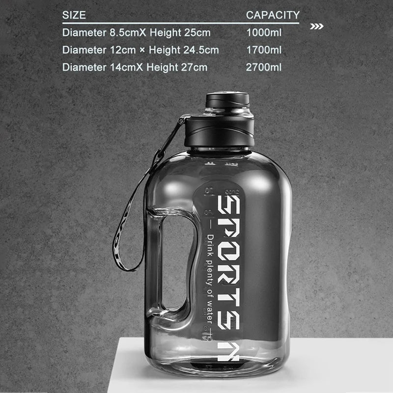 2,5/1,7L Trinkflasche Sportflasche Tritan Wasserflasche Getränkeflasche BPA-frei
