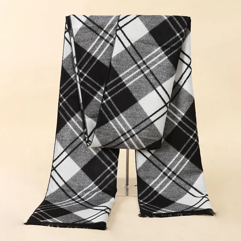 Herren Schal Winterschal Stola Schlauchschal Halstuch Wollschal Strickschal Loop