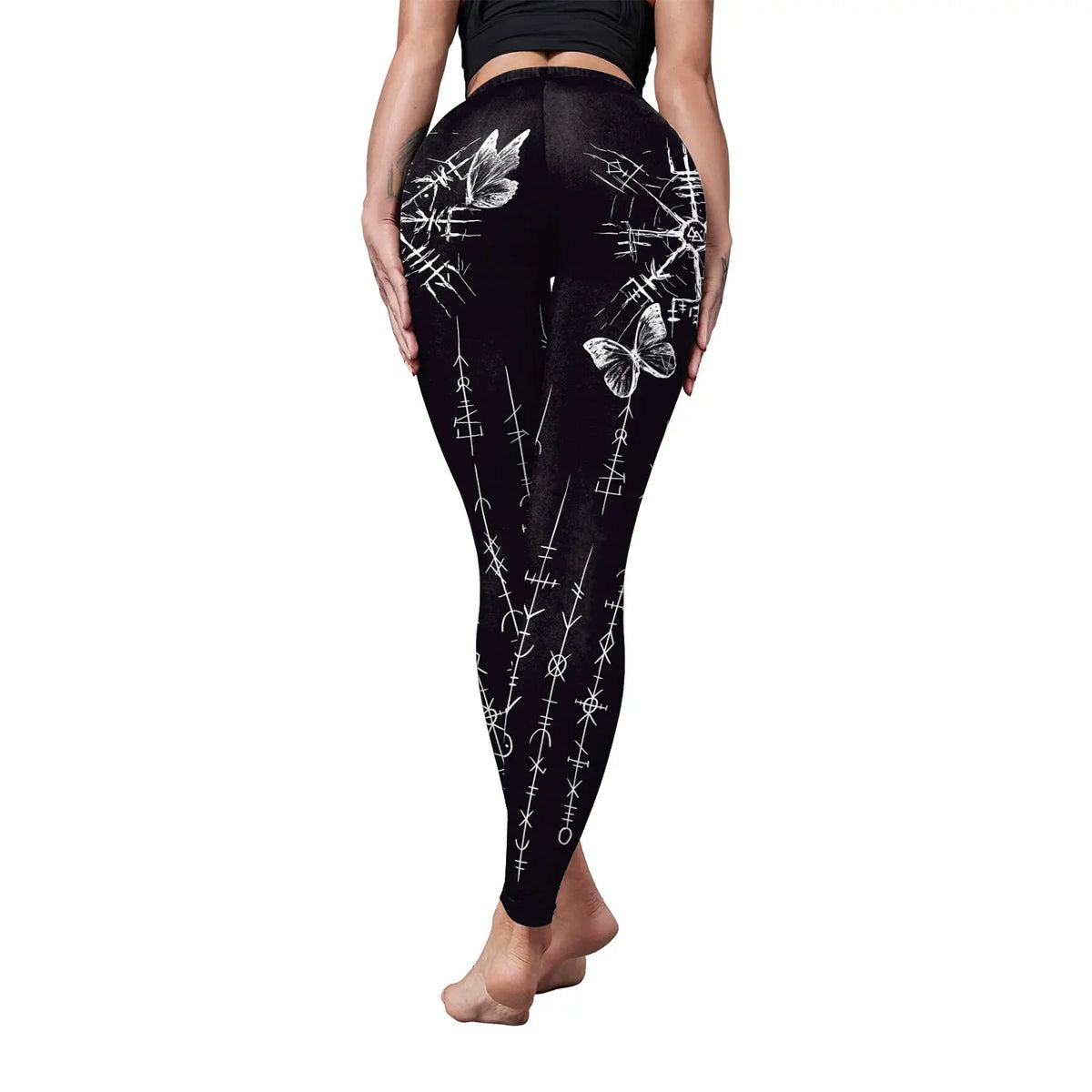 Yoga Leggings Push Up Damen Sport Hose Fitness Gym Stretch Leggins Jogginghose