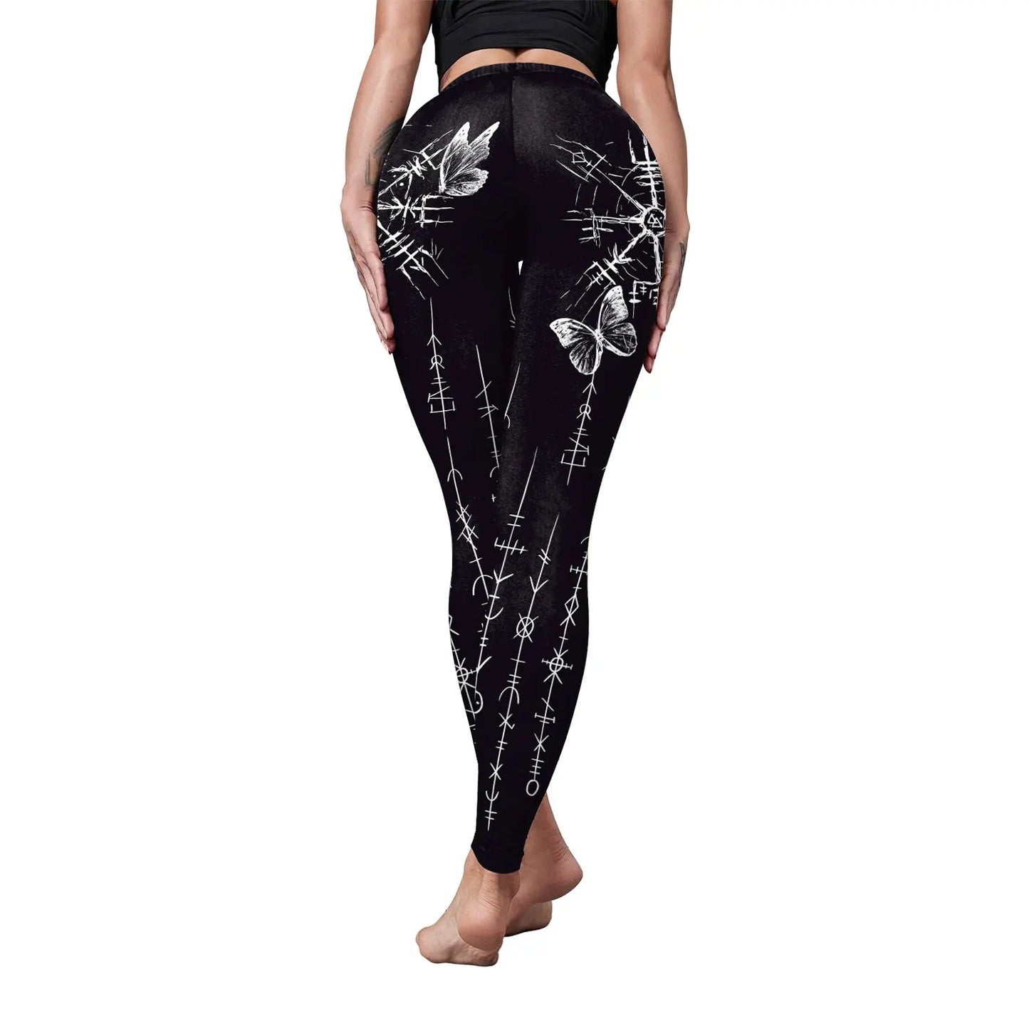 Yoga Leggings Push Up Damen Sport Hose Fitness Gym Stretch Leggins Jogginghose