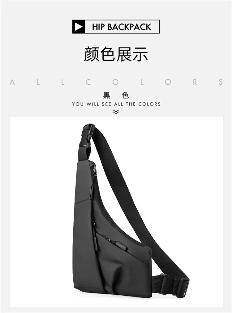Borsa da petto Zaino Monospalla Marsupio Per Uomo Borsello Moto Fondina