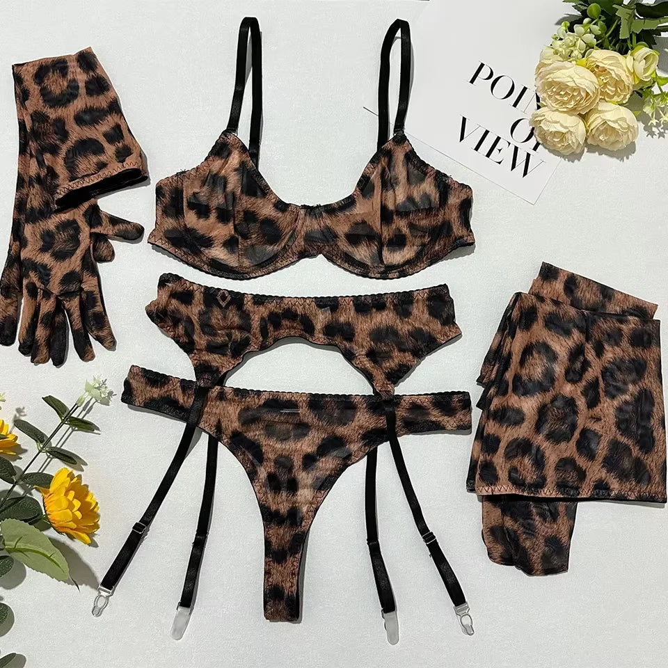 Push-Up Sexy BH-Set + Slip Unterwäsche Spitze Dessous Reizwäsche Tanga Schlüpfer