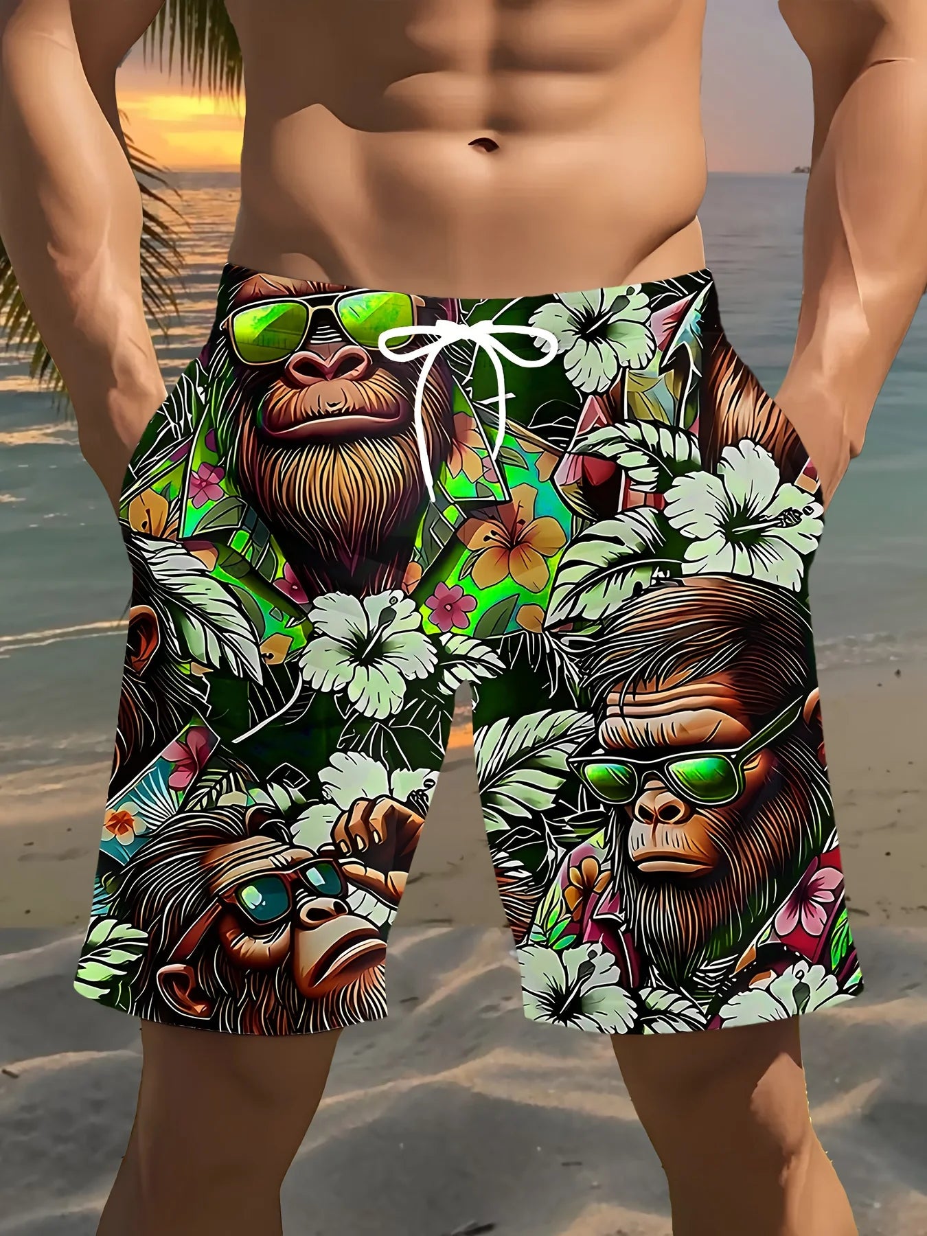 Herren Badehose Badeshort Kurze Hose Shorts Schwimmhose 100% Polyester NEU