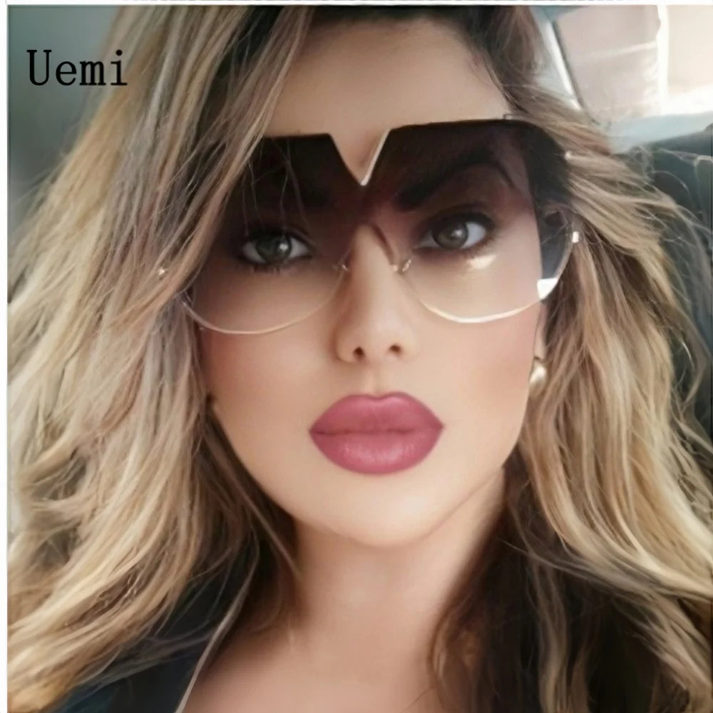 Damen Sonnenbrille Designer Luxus Brille Quadratische Gläser Vintage UV400