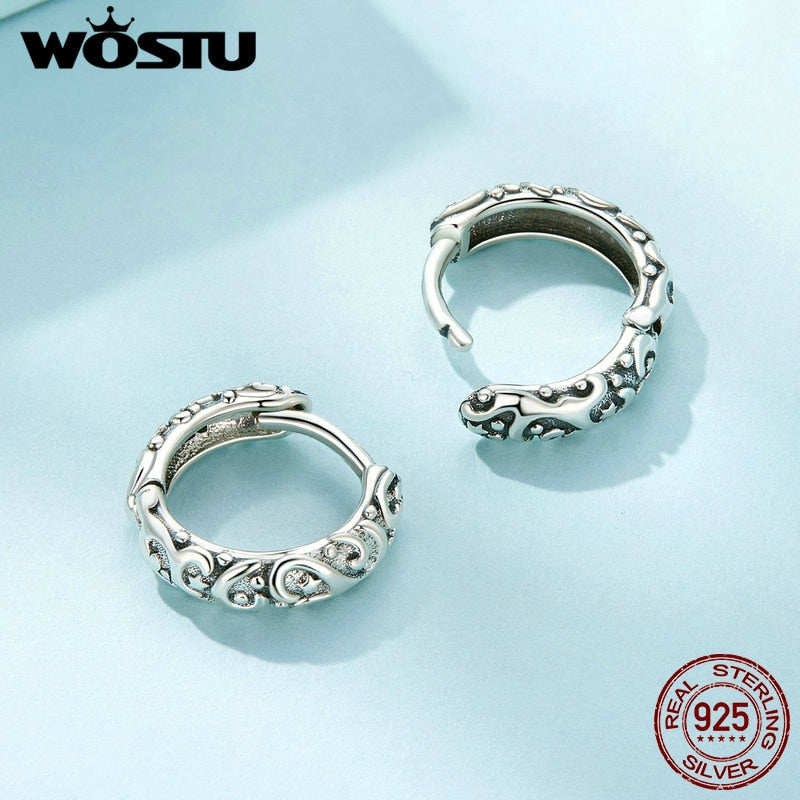 1 Paar Creolen aus 925 Sterling Silber Ohrringe Zirkonia Ohrstecker NEU