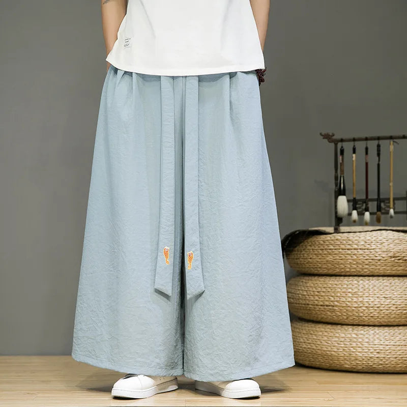 Männer Hose Haremshosen Pumphosen Pluderhosen Hosenrock Herrenrock Kilt Kimono