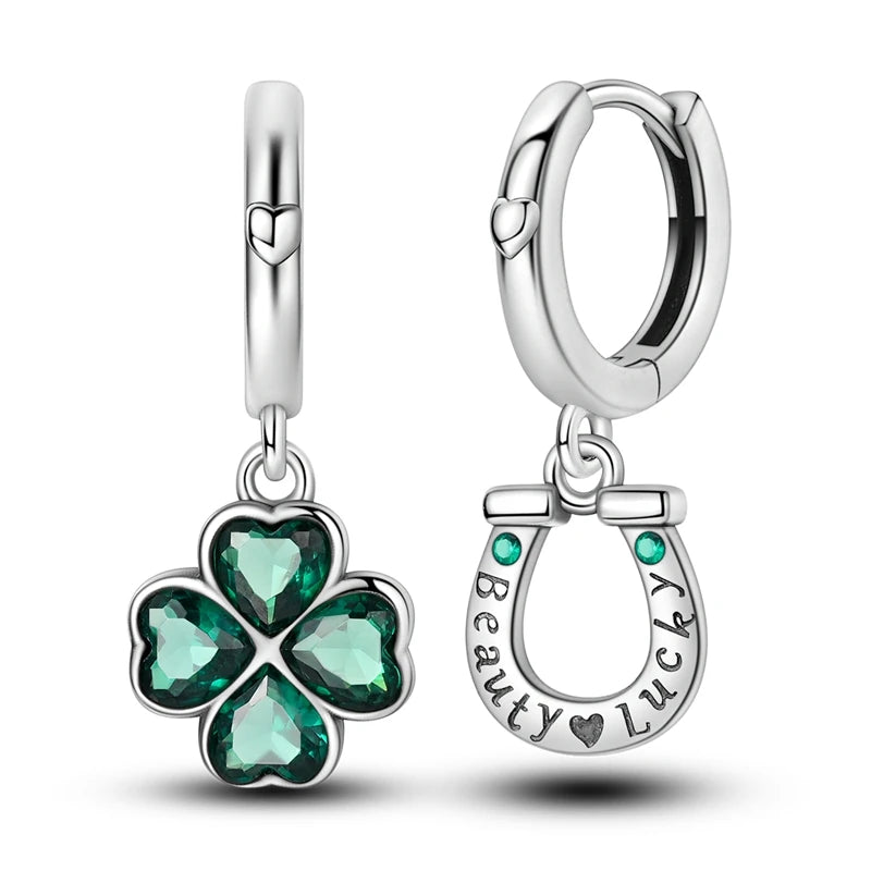Orecchini a Cerchio in Argento 925 Sterling con Zirconi | Creole Brillantini