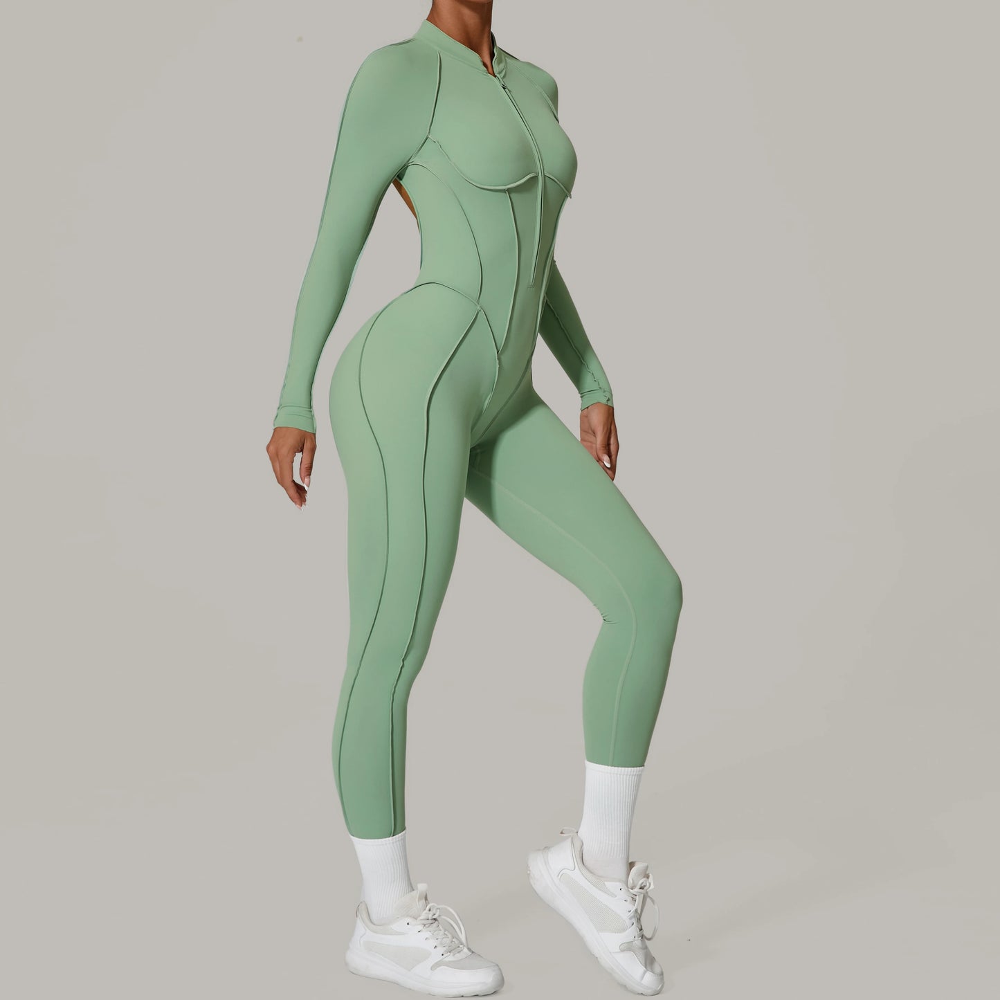 Yoga Fitness Overalls Jumpsuit Gym Stretch Leggings Jogging Anzug Top Push Up