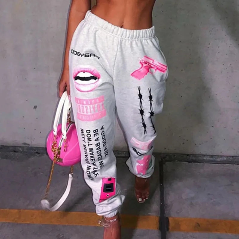 Hosen Damen Schlupfhose Ballonhose Pumphose Jogginghose Sweatpants