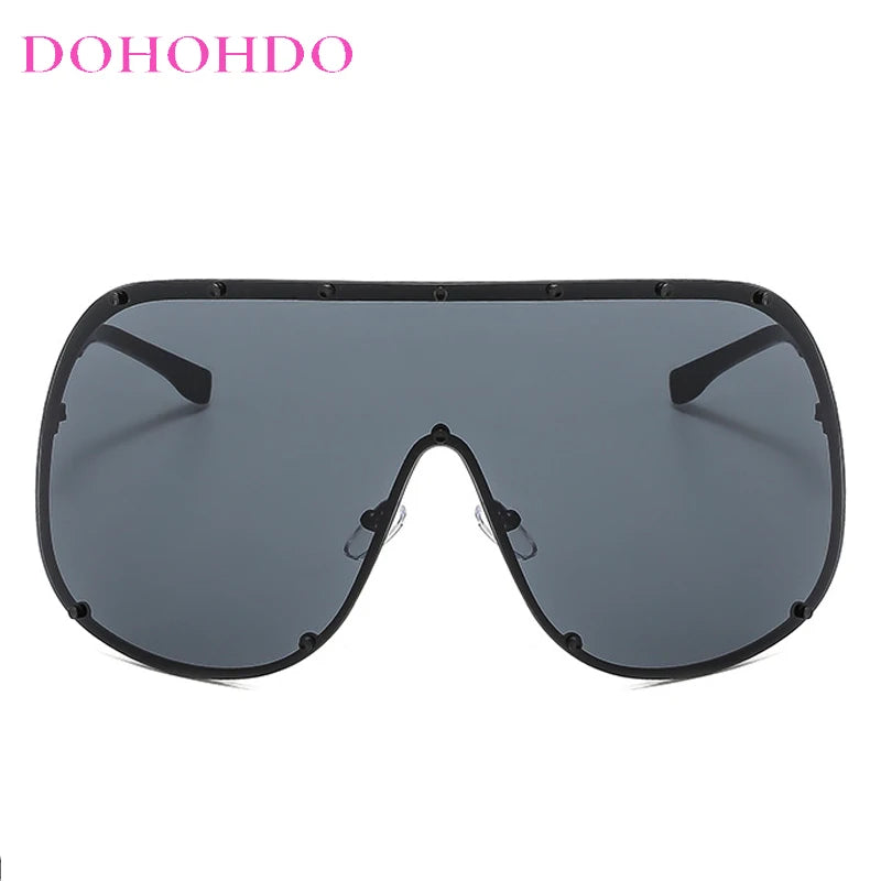 Occhiali da sole ovali oversize per donna e uomo Fotocromatici Polarizzati UV400