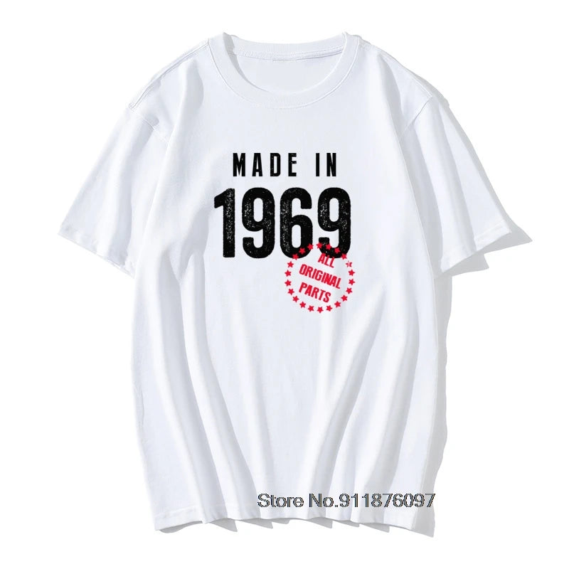 Herren T-Shirt Made In 1965 Shirt Unisex Streetwear Tank Top 100% Baumwolle