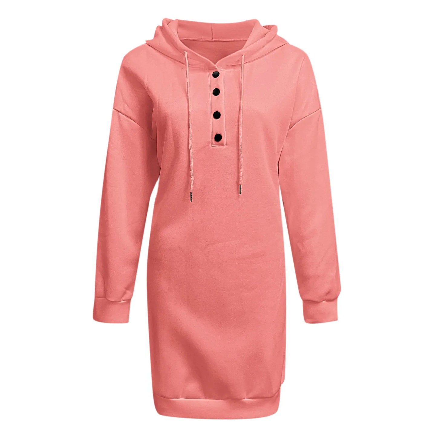 Damen Kapuzenkleid Pullikleid Party Kleid Minikleid Hoodie Kapuzenpullover
