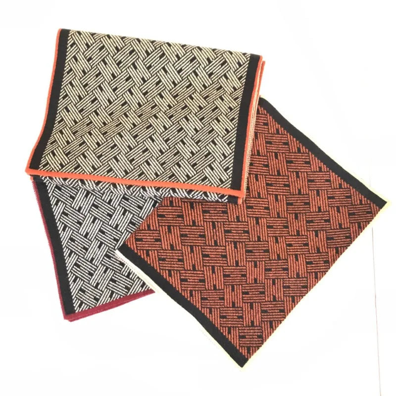 Herren Schal Winterschal Stola Schlauchschal Halstuch Wollschal Strickschal Loop