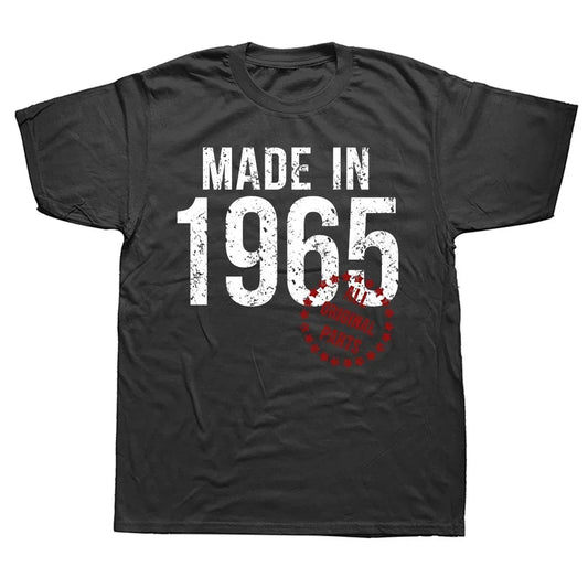 Herren T-Shirt Made In 1965 Shirt Unisex Streetwear Tank Top 100% Baumwolle
