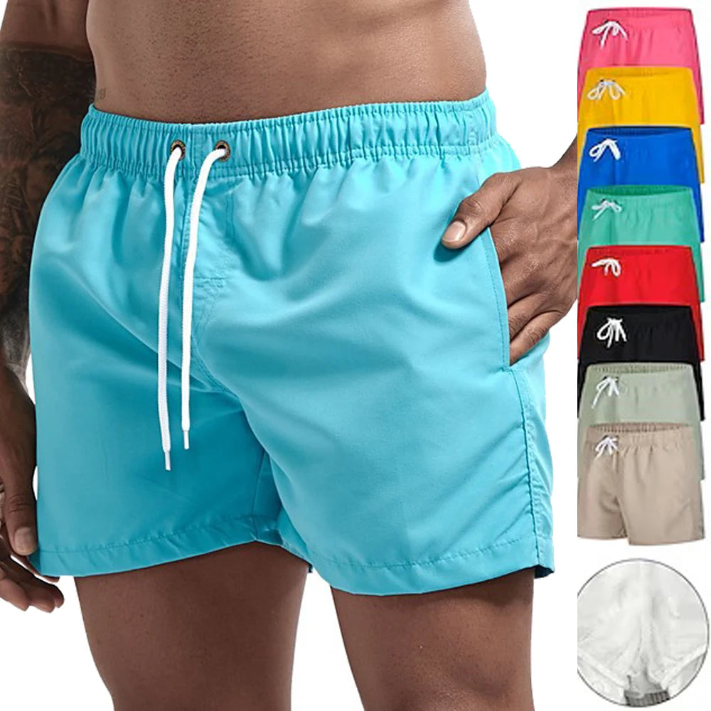 Herren Badehose Badeshort Kurze Hose Shorts Schwimmhose 100% Polyester NEU