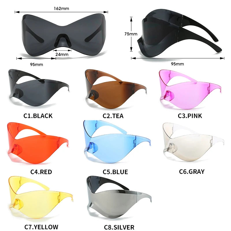Designer Verspiegelte Sonnenbrille Damen Brille Große Gläser Pilotenbrille UV400