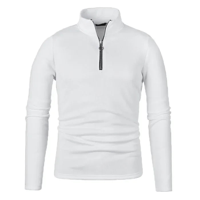 Herren Pullover Sweatshirt Troyer Pulli Sweater Stehkragen Zipper Langarmpulli