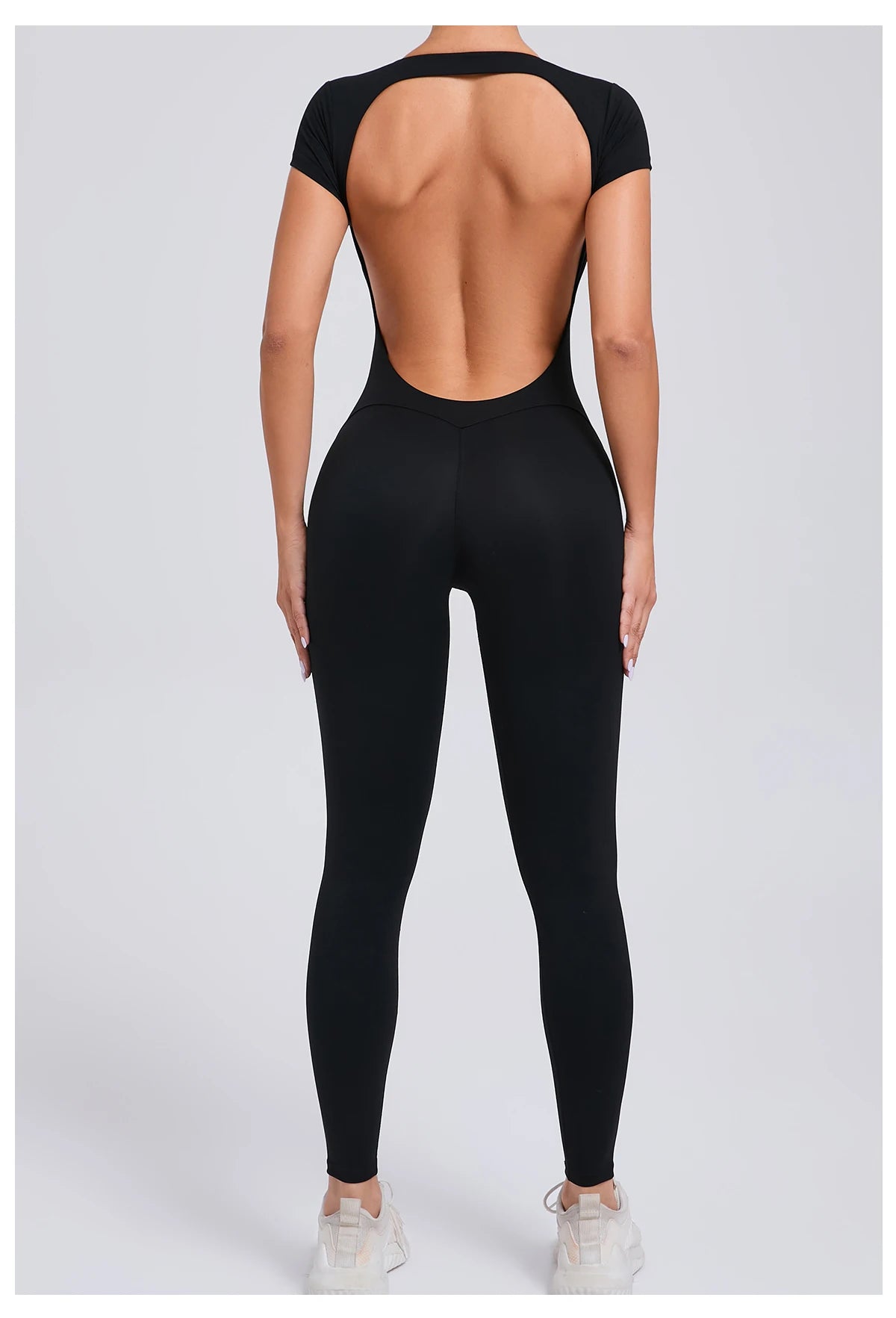 Tuta intera Sportiva Donna Rompers Pantaloni Yoga Palestra Sexy Jumpsuit Tutina