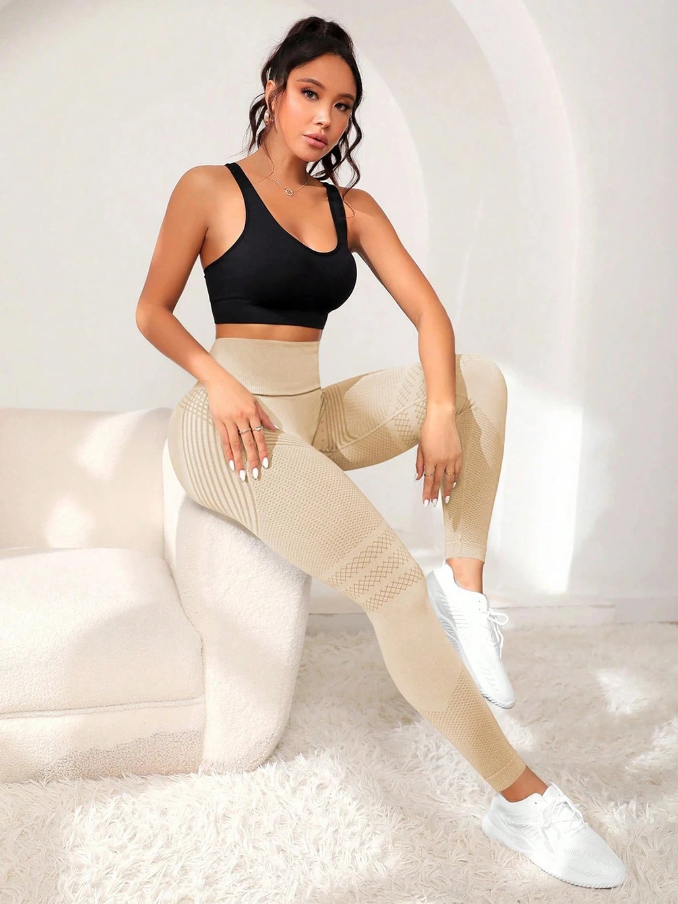Yoga Leggings Push Up Damen Sport Hose Fitness Gym Stretch Leggins Jogginghose