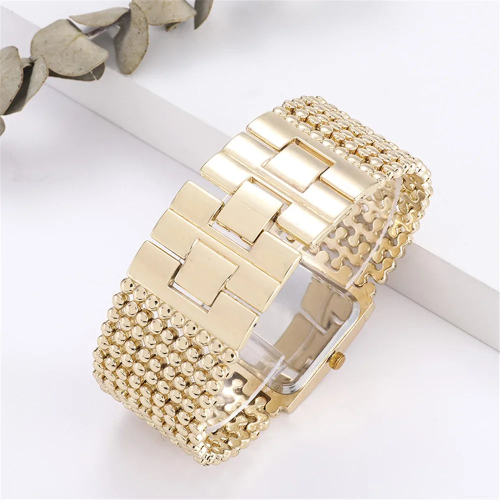 Damen Armbanduhr Armband Uhren Strass Luxus Quarz Silber Gold Business Quarzuhr