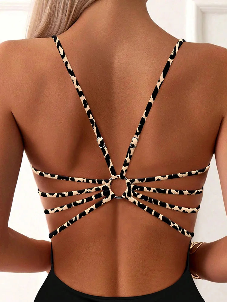 Frauen Bademode High Cut Bikini Set Sexy Push Up Badeanzug Damen Tanga Swimwear