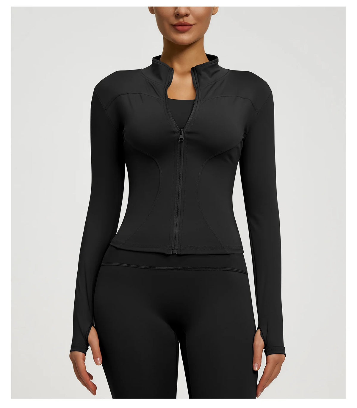 Felpa Donna Giacca Sportiva Con Zip Tuta Maniche Lunghe Cappuccio Maglia Shirt