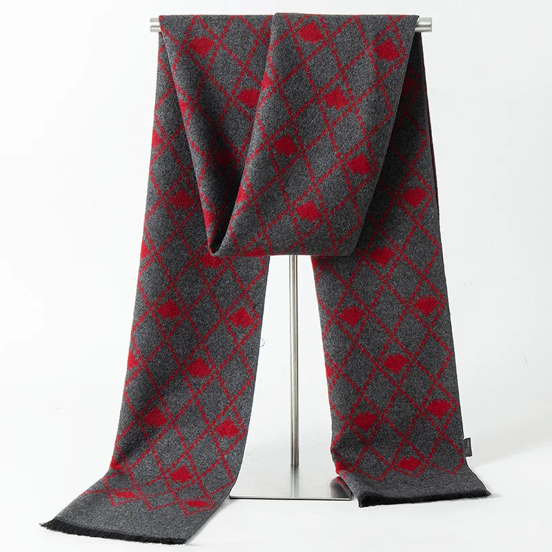 Herren Schal Winterschal Stola Schlauchschal Halstuch Wollschal Strickschal Loop