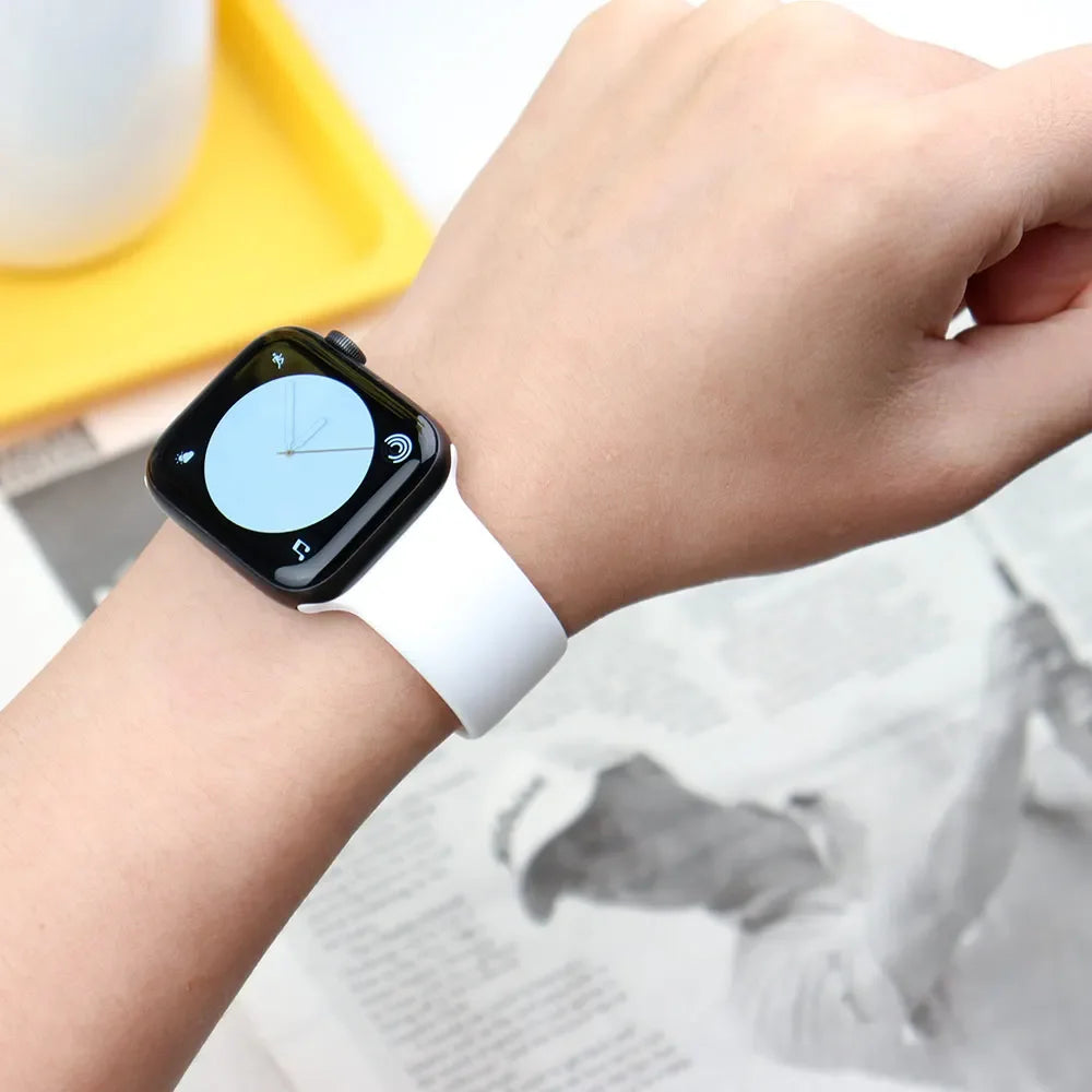Silikon Armband für Apple Watch Series 9 8 7 6 5 4 3 SE Ultra Sport Band iWatch