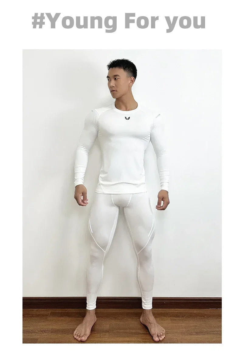 Herren Leggings Sporthose Jogginghose Trainingshose Lauf Hose Kompressionshose