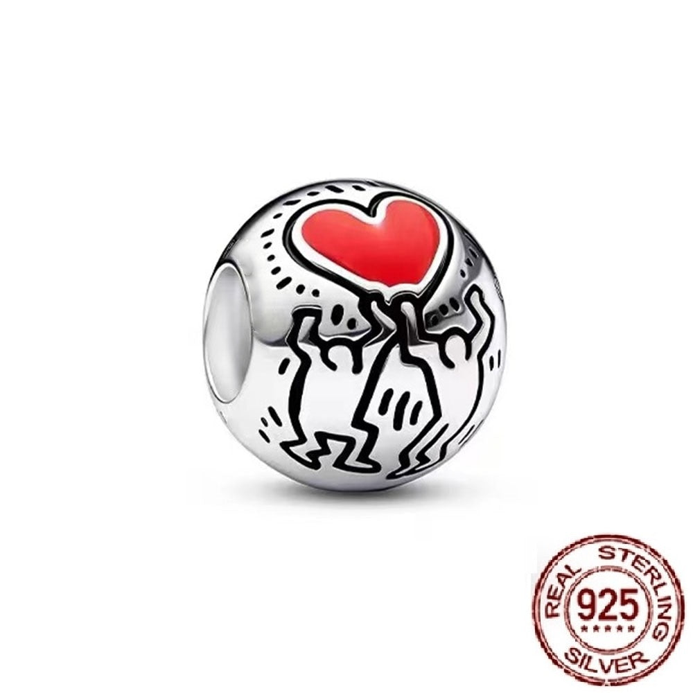 Charms Anhänger 925 Sterling Silber Charm Armband verschiedene Themen Damen Geschenk