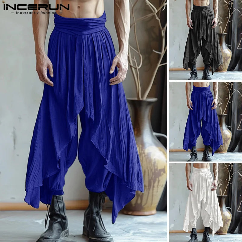 Männer Haremshosen Pumphosen Pluderhosen Hosenrock Hose Herrenrock Kilt Jogger