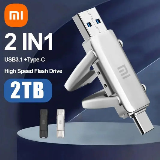 2 In 1 USB Stick 2TB 1TB USB-C Speicherstick Memorystick USB Speicher 256 512GB