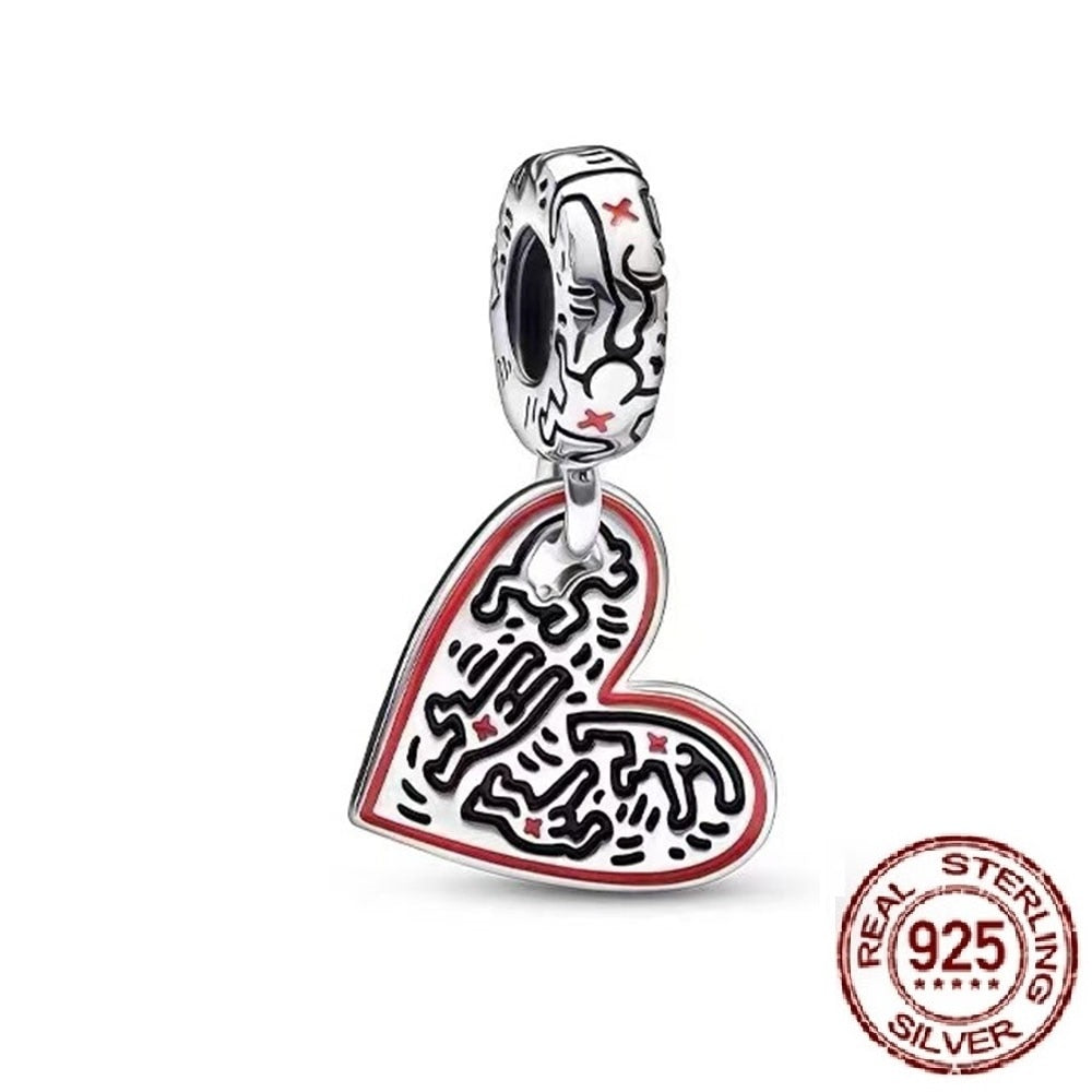 Charms Anhänger 925 Sterling Silber Charm Armband verschiedene Themen Damen Geschenk