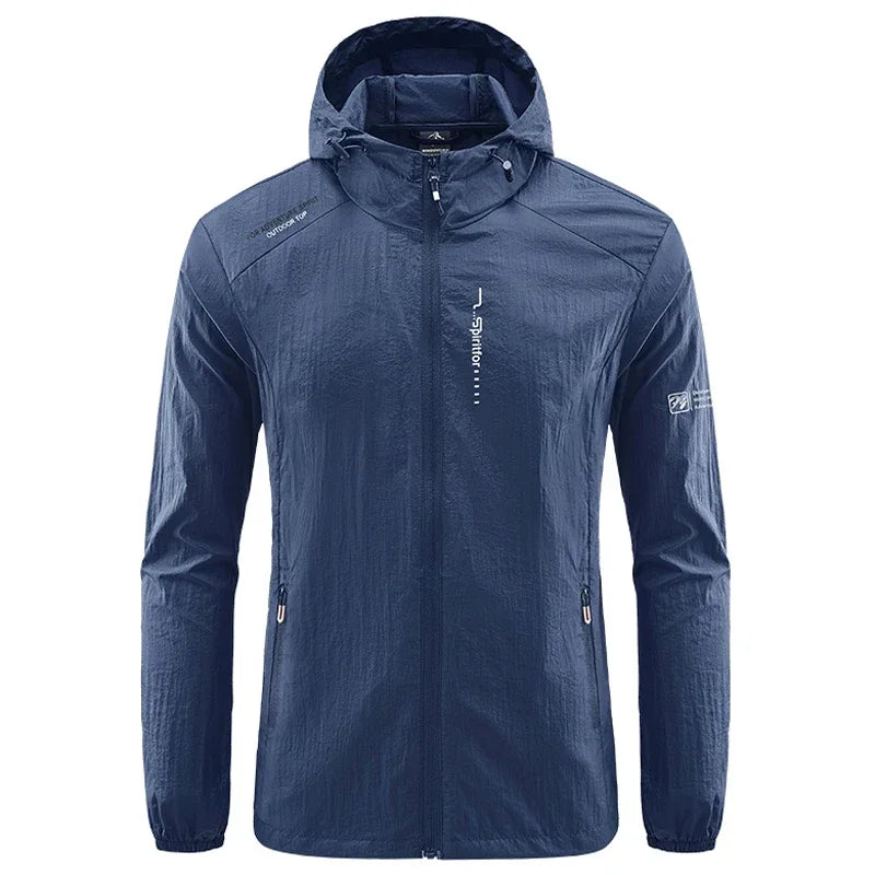 Herren Windbreaker Trekking Jacke Windjacke Outdoor Military Kapuzenjacke Bomber