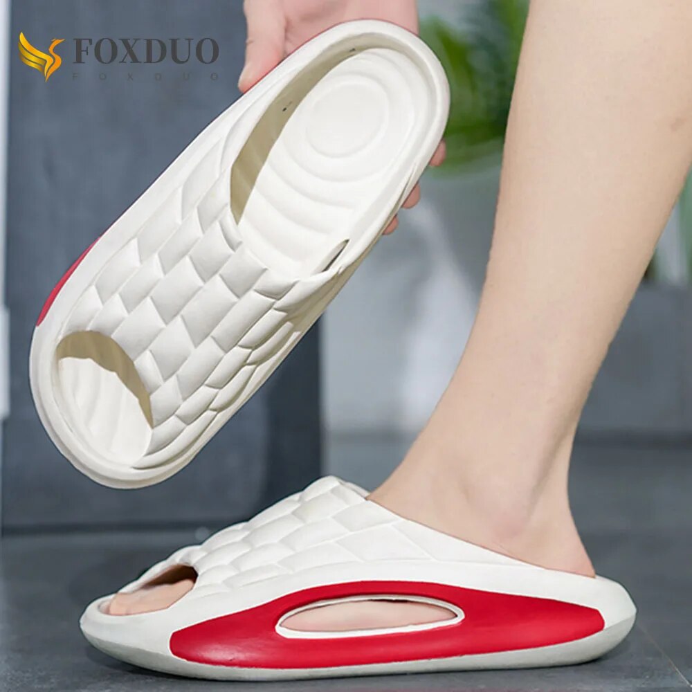 Badelatschen Hausschuhe Flip Flops Frauen Herren Sandalen Weiche EVA Sohle