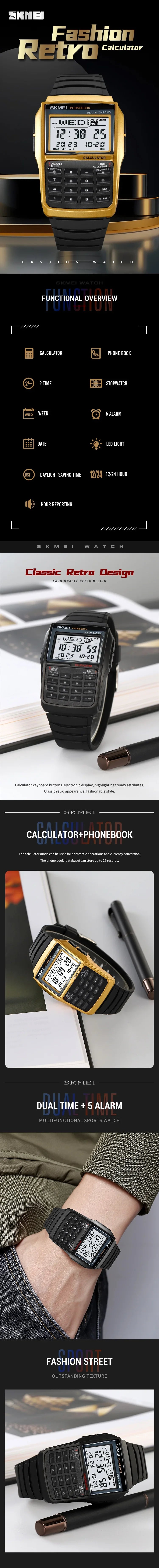 Herren Armbanduhr Digital Uhr Silber Edelstahl Quarzuhr Luxus Chronograph