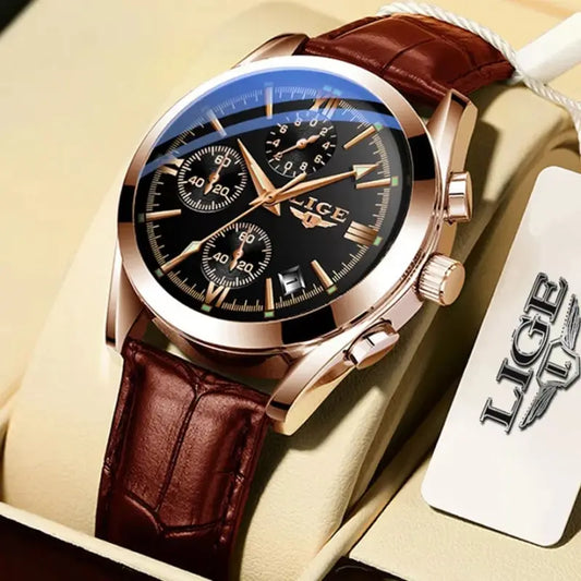 Herren Armbanduhr Digital Uhr Silber Edelstahl LED Quarzuhr Luxus Chronograph