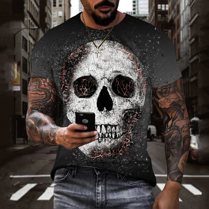 Fashion Sommer T-Shirt Herren Vintage Shirt Rundhals Unisex Streetwear Tank Top