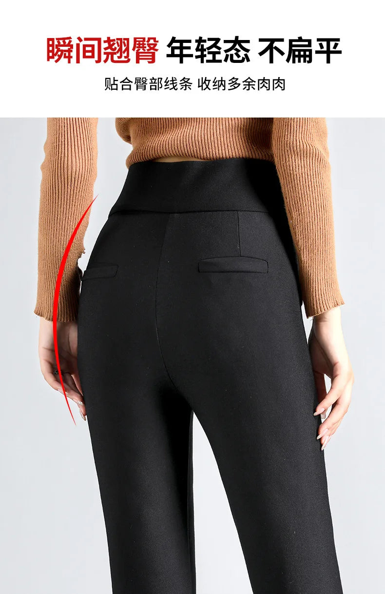 Frauen Hose Winter Leggins Warm Thermohose Innenfleece Leggings Strumpfhose