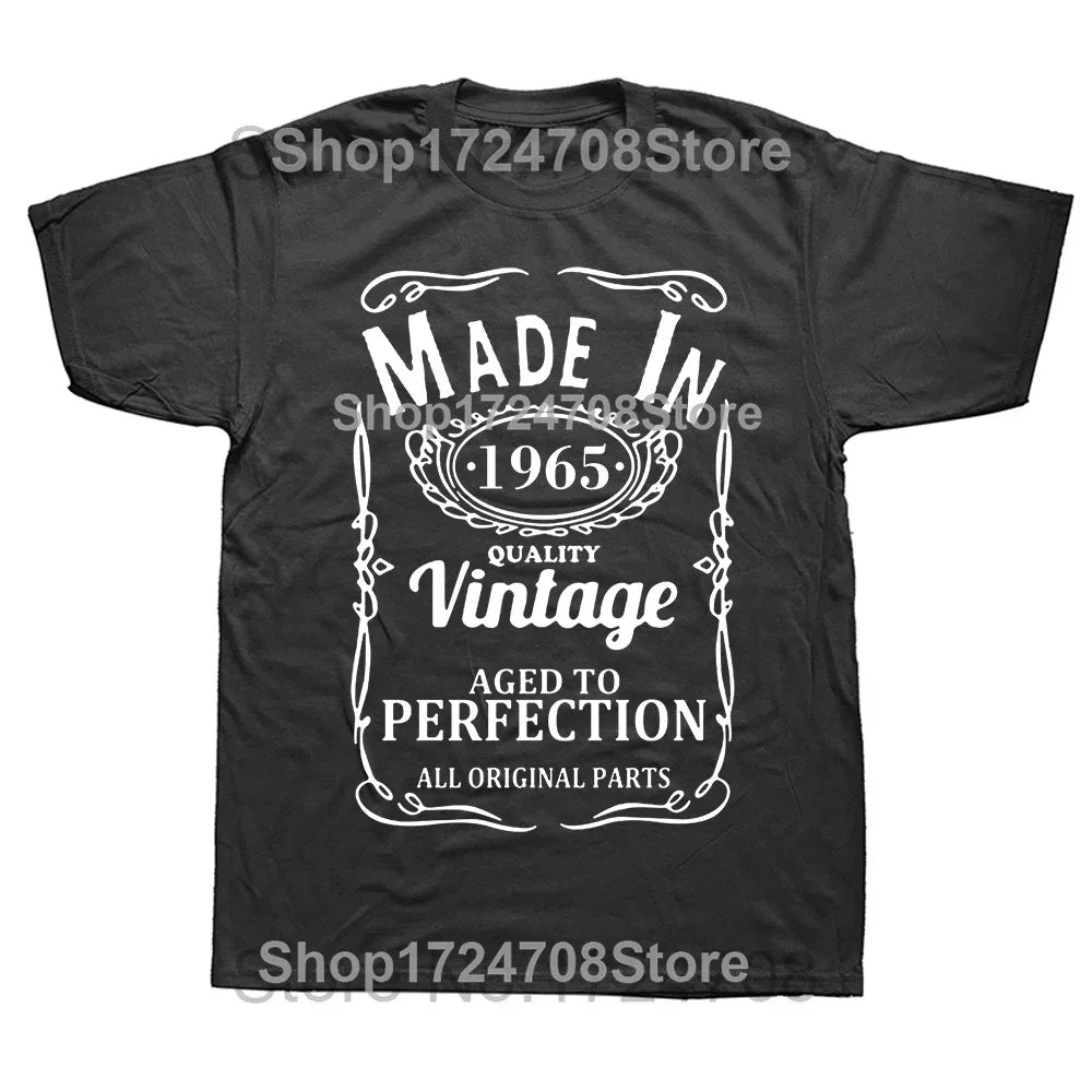 Herren T-Shirt Made In 1965 Shirt Unisex Streetwear Tank Top 100% Baumwolle