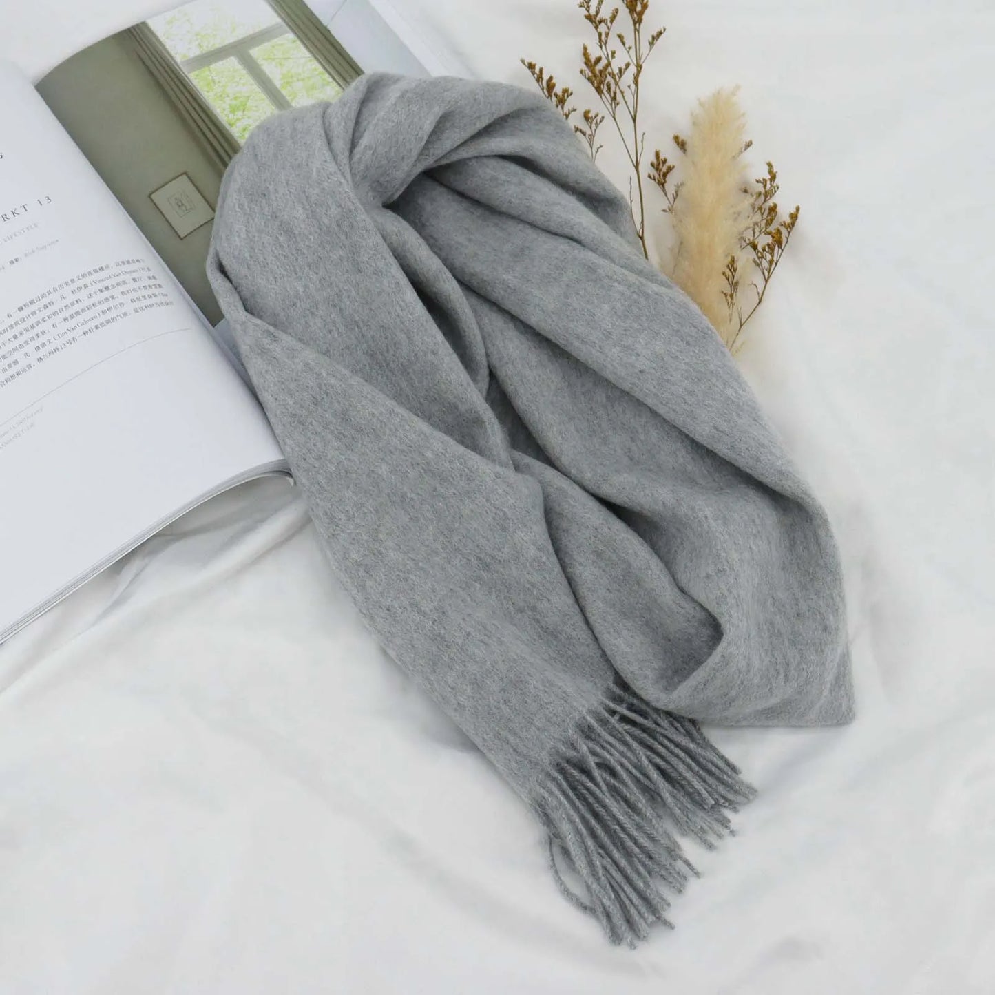 Herren Schal Winterschal Stola Schlauchschal Halstuch Wollschal Strickschal Loop