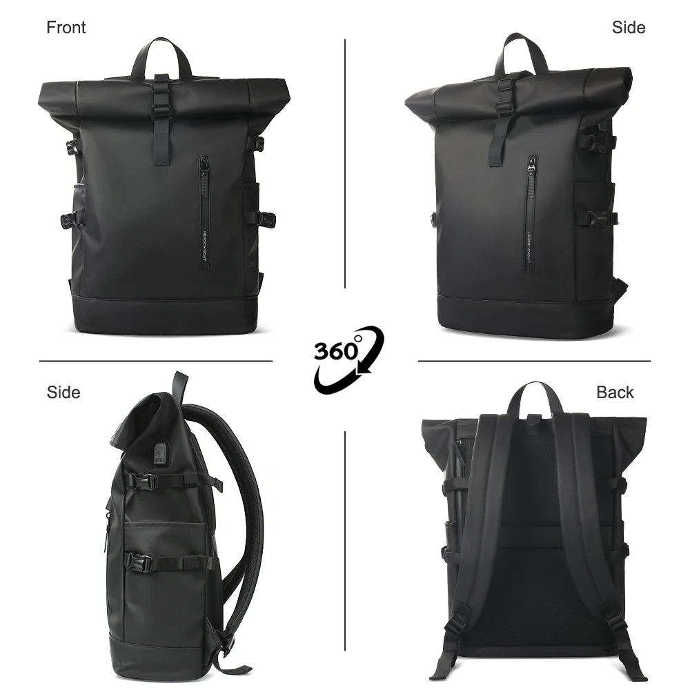 Kurierrucksack RollTop Rucksack Herren 36-55L wasserdicht Laptop Tasche Damen