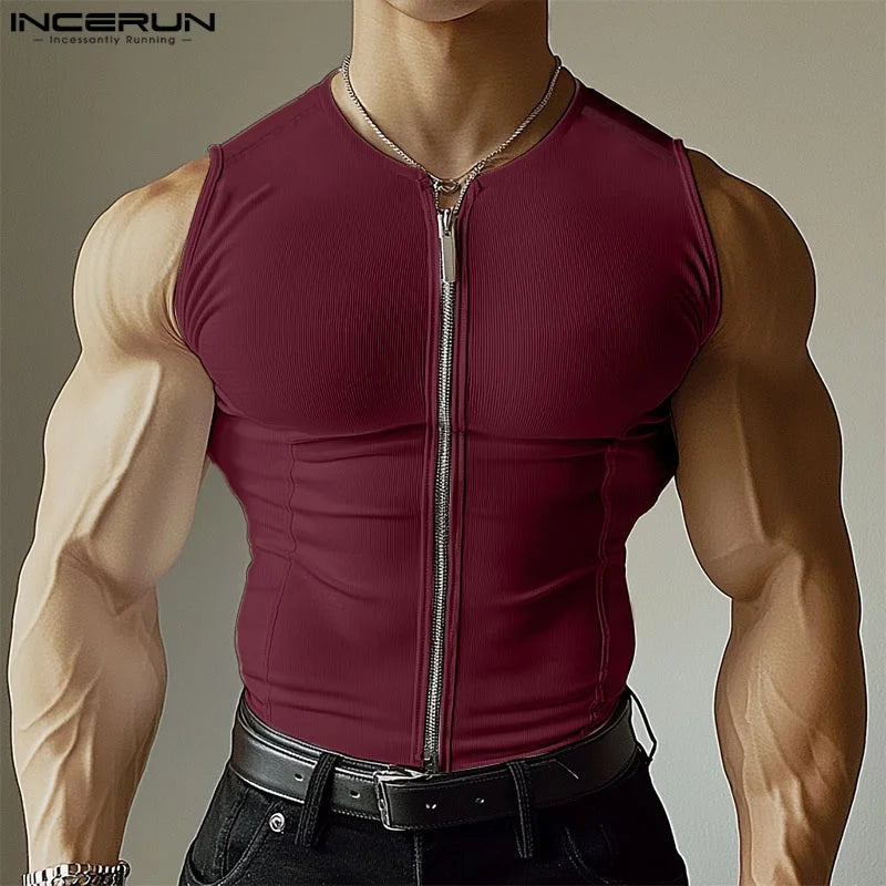 Herren Oberteil Ärmellos Tank Top Sexy Shirt Clubwear Muskel T-Shirt Unterhemd
