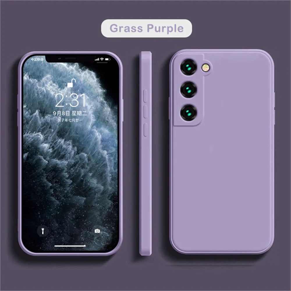 Custodia Cover Magsafe cellulare per Samsung Galaxy S24 Ultra Silicone Bumper